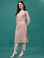 Thumbnail for Floral Printed Casual Wear Kurta With Pant & Dupatta, Multicolor - Hiral Fashion - Dista