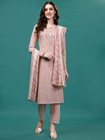 Thumbnail for Floral Printed Casual Wear Kurta With Pant & Dupatta, Multicolor - Hiral Fashion - Dista