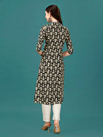 Thumbnail for Ethnic Motifs Printed Front Buttoned Rayon Kurta, Multicolor - Hiral Fashion - Distacart