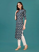 Thumbnail for Ethnic Motifs Printed Front Buttoned Rayon Kurta, Multicolor - Hiral Fashion - Distacart