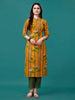 Botanical & Stripes Printed Front Buttoned Cotton Kurta, Multicolor - Hiral Fashion - Distacart