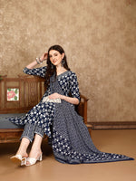 Thumbnail for Nyra Cut Ethnic Motifs Printed Kurta With Pant & Dupatta, Multicolor - Hiral Fashion - Dista