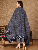 Thumbnail for Nyra Cut Ethnic Motifs Printed Kurta With Pant & Dupatta, Multicolor - Hiral Fashion - Dista