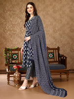 Thumbnail for Nyra Cut Ethnic Motifs Printed Kurta With Pant & Dupatta, Multicolor - Hiral Fashion - Dista