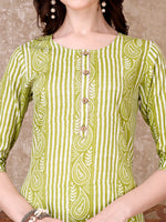 Thumbnail for Printed Kurta With Printed Pant & Dupatta, Multicolor - Hiral Fashion - Distacart