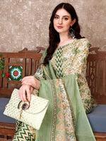 Thumbnail for Floral Printed Kurta With Printed Pant & Dupatta, Multicolor - Hiral Fashion - Distacart