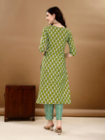 Thumbnail for Ethnic Motifs Printed Kurta With Ethnic Motifs Printed Kurta With Printed Pant & Dupatta, Multicolor - Hiral Fashion - Distacart