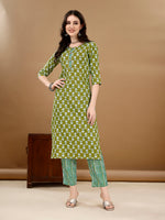 Thumbnail for Ethnic Motifs Printed Kurta With Ethnic Motifs Printed Kurta With Printed Pant & Dupatta, Multicolor - Hiral Fashion - Distacart