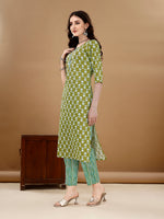 Thumbnail for Ethnic Motifs Printed Kurta With Ethnic Motifs Printed Kurta With Printed Pant & Dupatta, Multicolor - Hiral Fashion - Distacart