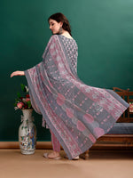 Thumbnail for Ethnic Motifs Printed Kurta With Ethnic Motifs Printed Kurta With Printed Pant & Dupatta, Multicolor - Hiral Fashion - Dista