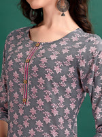 Thumbnail for Ethnic Motifs Printed Kurta With Ethnic Motifs Printed Kurta With Printed Pant & Dupatta, Multicolor - Hiral Fashion - Dista