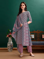 Thumbnail for Ethnic Motifs Printed Kurta With Ethnic Motifs Printed Kurta With Printed Pant & Dupatta, Multicolor - Hiral Fashion - Dista