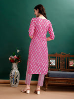 Thumbnail for Ethnic Motifs Printed Kurta With Ethnic Motifs Printed Kurta With Printed Pant & Dupatta, Multicolor - Hiral Fashion - Distacart