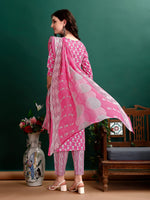 Thumbnail for Ethnic Motifs Printed Kurta With Ethnic Motifs Printed Kurta With Printed Pant & Dupatta, Multicolor - Hiral Fashion - Distacart