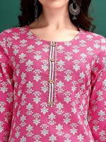 Thumbnail for Ethnic Motifs Printed Kurta With Ethnic Motifs Printed Kurta With Printed Pant & Dupatta, Multicolor - Hiral Fashion - Distacart