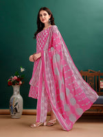 Thumbnail for Ethnic Motifs Printed Kurta With Ethnic Motifs Printed Kurta With Printed Pant & Dupatta, Multicolor - Hiral Fashion - Distacart
