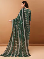 Thumbnail for Ethnic Motifs Printed Kurta With Pant & Dupatta, Green - Hiral Fashion - Distacart