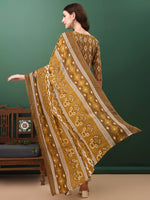 Thumbnail for Ethnic Motifs Printed Kurta With Pant & Dupatta, Mustard - Hiral Fashion - Distacart