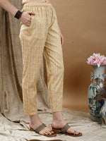 Thumbnail for Floral Printed Kurta With Pant & Dupatta, Yellow - Hiral Fashion - Dista