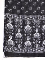 Thumbnail for Printed Flared Kurta With Afghani Pant & Dupatta, Black - Hiral Fashion - Distacart