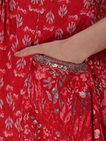 Thumbnail for Embroidered & Floral Printed Kurta With Palazzo & Printed Dupatta, Pink - Hiral Fashion - Distacart