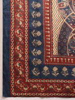 Thumbnail for Paisley Printed Angarkha Style Anarkali Kurta With Pant & Dupatta, Navy Blue - Hiral Fashion - Distacart
