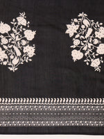 Thumbnail for Embroidered & Printed Flared Kurta With Pant & Dupatta, Black - Hiral Fashion - Distacart