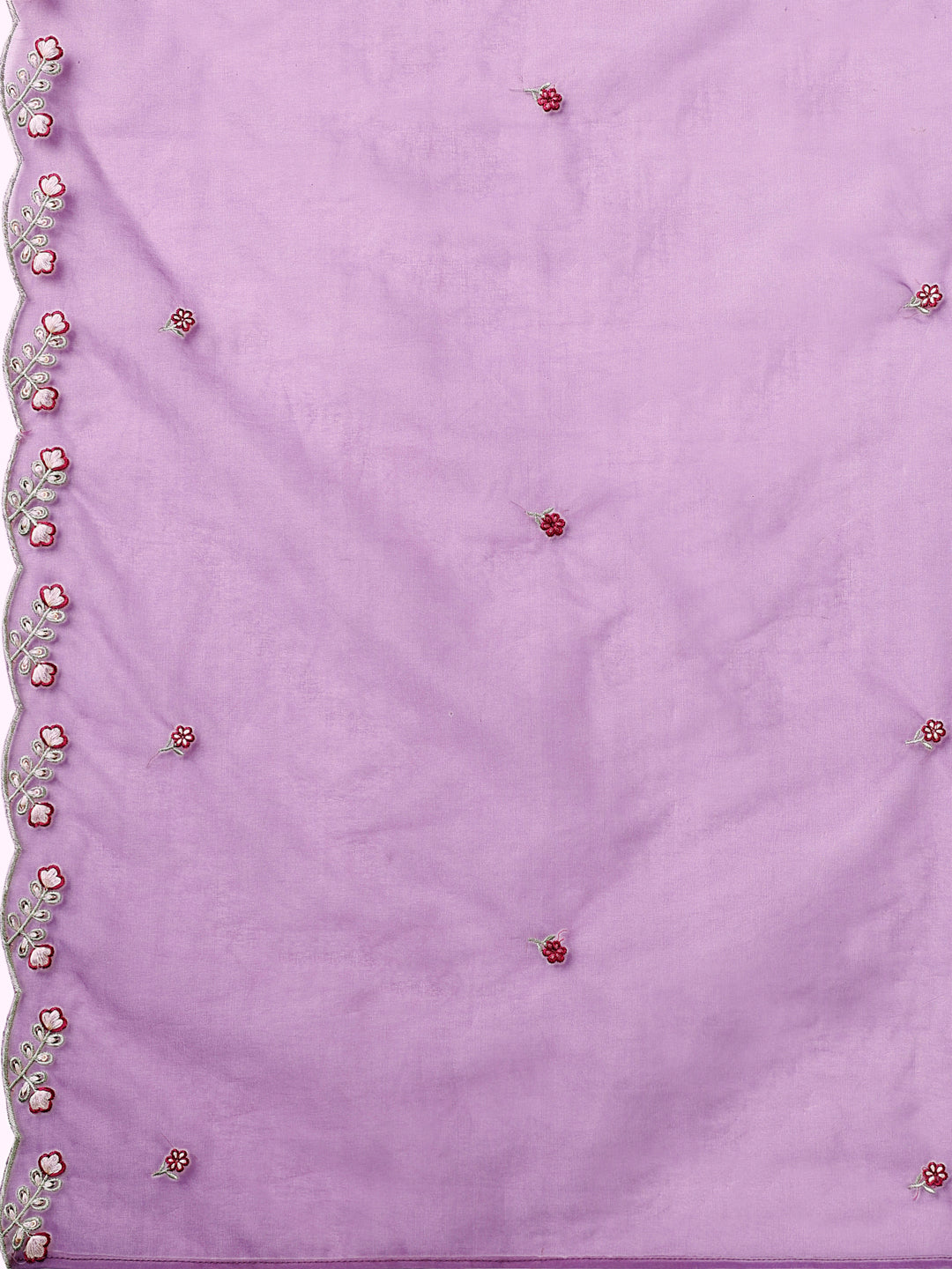 Embroidered Kurta With Pant & Premium Embroidered Organza Dupatta, Multicolor - Hiral Fashion - Dista