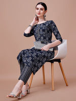 Thumbnail for Ethnic Tribal Printed Kurta & Pant Set, Multicolor - Hiral Fashion - Dista