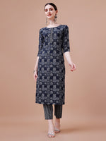 Thumbnail for Ethnic Tribal Printed Kurta & Pant Set, Multicolor - Hiral Fashion - Dista