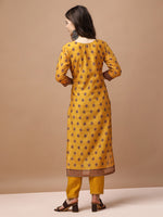 Thumbnail for Embroidered & Ethnic Motifs Printed Kurta With Pant & Dupatta, Multicolor - Hiral Fashion - Distacart