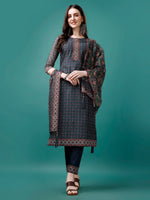Thumbnail for Hand Embroidered Kurta With Pant & Dupatta, Multicolor - Hiral Fashion - Distacart