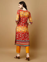 Thumbnail for Hand Embroidered & Printed Kurta With Pant & Printed Dupatta, Multicolor - Hiral Fashion - Distacart