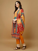 Thumbnail for Hand Embroidered & Printed Kurta With Pant & Printed Dupatta, Multicolor - Hiral Fashion - Distacart