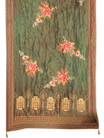 Thumbnail for Hand Embroidered & Printed Pure Silk Kurta With Pant & Printed Dupatta, Green - Hiral Fashion - Dista