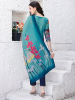 Thumbnail for Embroidered & Floral Printed Kurta With Pant & Printed Dupatta Premium Luxury, Multicolor - Hiral Fashion - Distacart