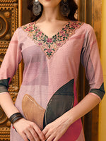 Thumbnail for Embroidered & Floral Printed Kurta With Pant & Printed Dupatta Premium, Multicolor - Hiral Fashion - Distacart