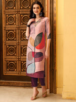 Thumbnail for Embroidered & Floral Printed Kurta With Pant & Printed Dupatta Premium, Multicolor - Hiral Fashion - Distacart