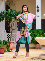 Thumbnail for Embroidered & Floral Printed Kurta With Pant & Printed Dupatta, Lavender - Hiral Fashion - Distacart