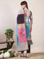 Thumbnail for Embroidered & Printed Kurta With Pant & Dupatta, Multicolor - Hiral Fashion - Distacart