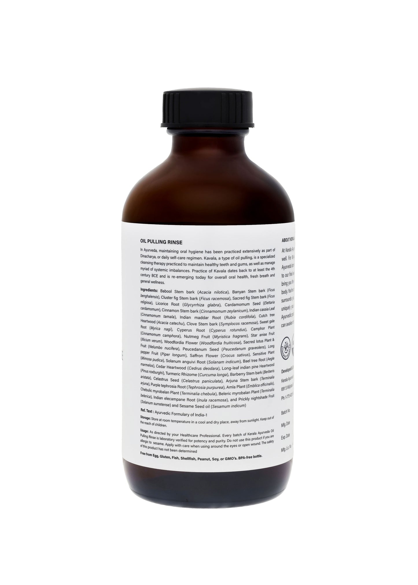 Kerala Ayurveda Oil Pulling Rinse (Arimedadi Thailam) - Distacart