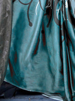 Thumbnail for NOZ2TOZ Women's Satin Blue Printed Designer Saree With Blouse Piece - Distacart