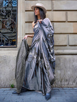 Thumbnail for NOZ2TOZ Women's Satin Grey Printed Designer Saree With Blouse Piece - Distacart