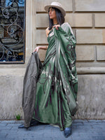 Thumbnail for NOZ2TOZ Women's Satin Green Printed Designer Saree With Blouse Piece - Distacart