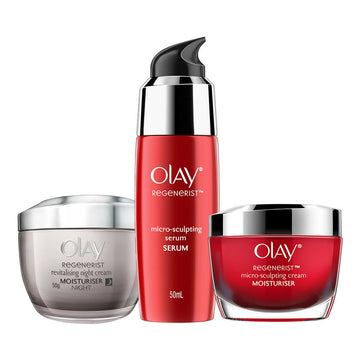 Olay Regenerist Complete Skincare (Day/Night Moisturizer + Serum) - Distacart