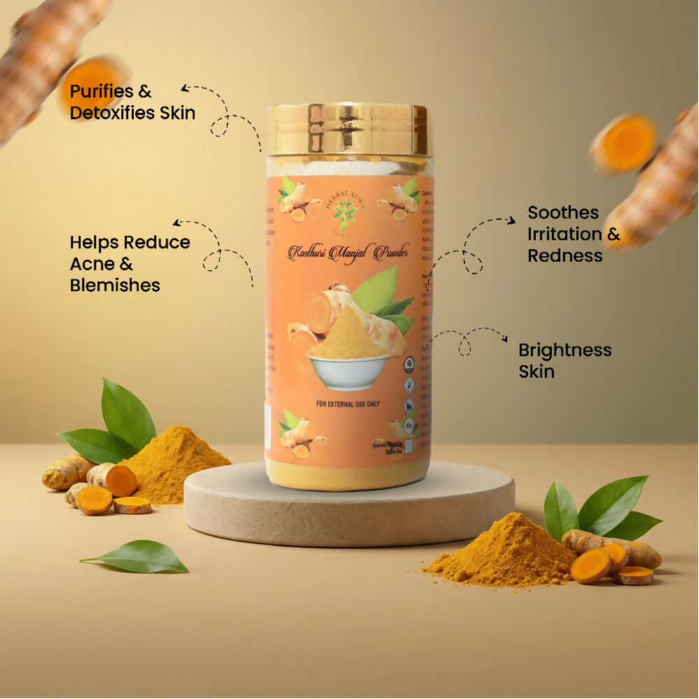 Herbal Aura Kasthuri Manjal Powder - Distacart