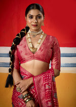 Thumbnail for Joban Fashion Pink Dull Moss Brasso Saree