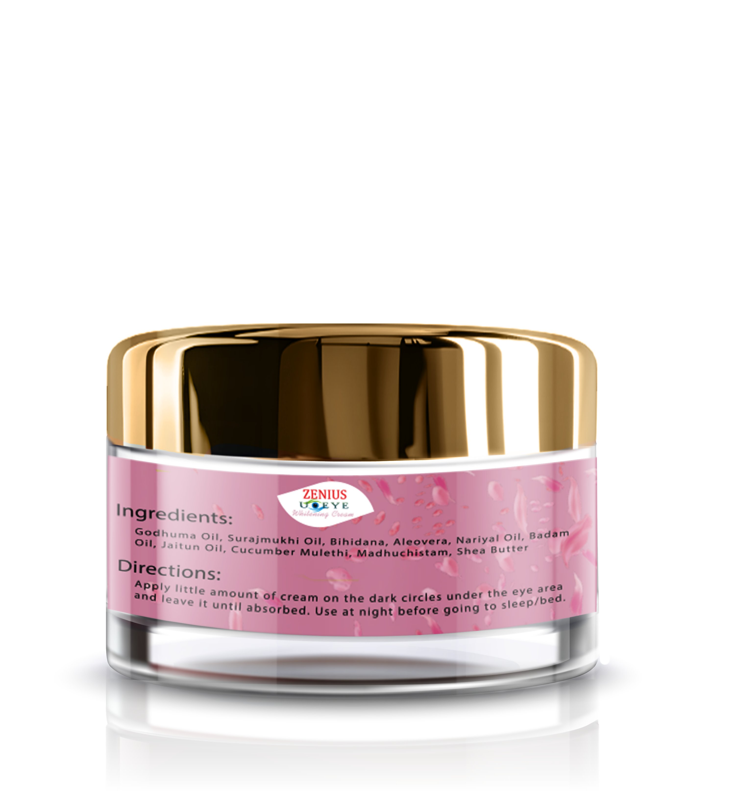 Zenius U-Eye Whitening Cream for Reduce Dark Circle and Even Skin Tone - Dista