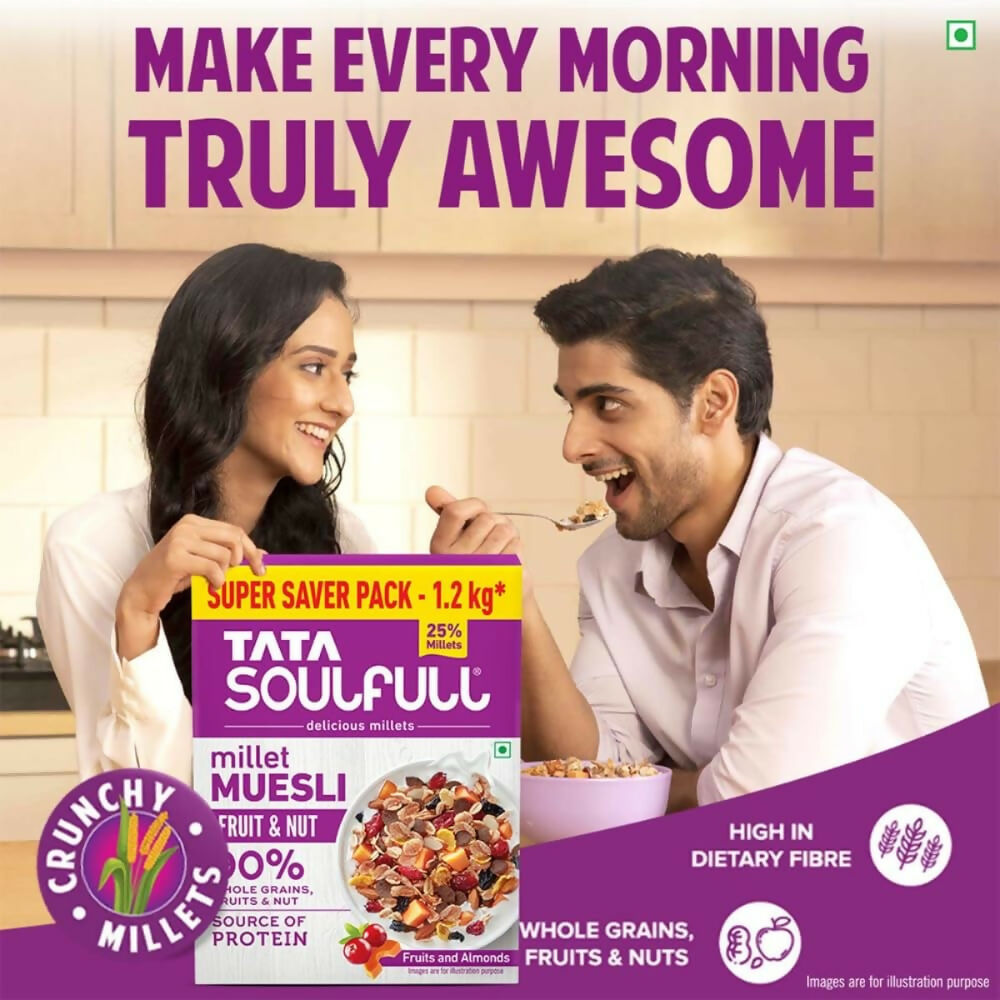 Tata Soulfull Millet Muesli Breakfast Cereals (Fruit & Nut) - Distacart