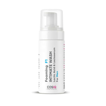 Cos-IQ Foaming F1 Intimate Wash For Men, Hygiene Wash with Lactic Acid & Lactoserum - Distacart